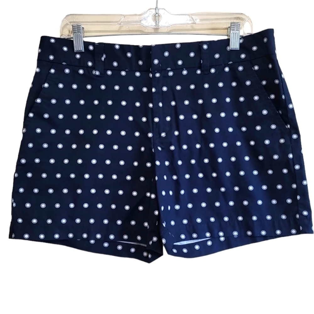 Tommy Hilfiger Women's Blue Polka Dot Shorts Size 10